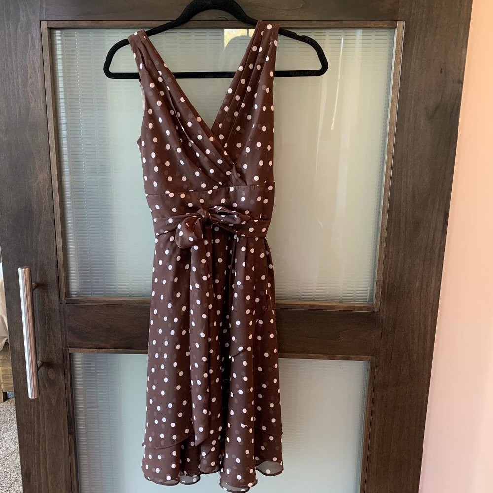 Polka Dot Layered Swing Dress